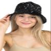 2Chique Boutique Women's Sequin Bucket Hat (Black) view 2
