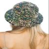 2Chique Boutique Women's Sequin Bucket Hat (Blue) view 4