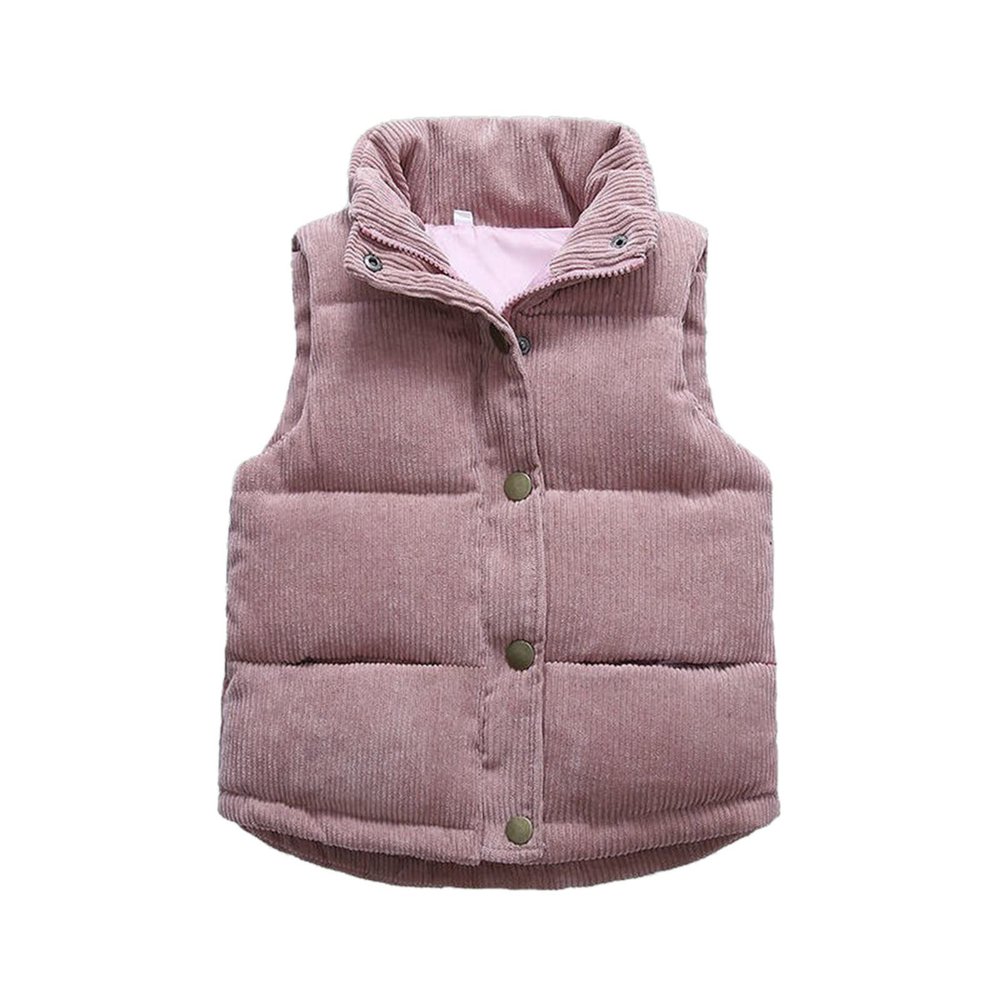 Toddler Boys Girls Vest Fleece Fuzzy Sleeveless Coat Outerwear Pockets Baby Boy Christmas Sweater (Pink, 2-3 Years)