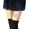 alisikee Adjustable O-ring Leg Garter, Elastic Thigh Garters Belt for Women, 1 Pair, Pink view 2