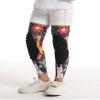 Topeter Basketball Knee Sleeves Boys Compression Padded Knee Protection Sleeves 1 Pair for Youth Kids Ski Skate Snowboard Yellow YM view 3