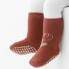 Exegawe Baby Non Slip Socks Winter - 5 Pairs Toddler Kids Thick Warm Crew Socks with Grips for Girls Boys Non Skid Socks(E1-5 Colors,S/6-12 months) view 2