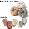 Exegawe Baby Non Slip Socks Winter - 5 Pairs Toddler Kids Thick Warm Crew Socks with Grips for Girls Boys Non Skid Socks(E1-5 Colors,S/6-12 months) view 4