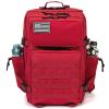 QT&QY Red Military Tactical Backpacks For women Fitness Army Molle Daypack 45L Large 3 Day emergency survival backpack Bug Out Bag Gym Rucksack With Bottle Holder view 2