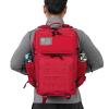 QT&QY Red Military Tactical Backpacks For women Fitness Army Molle Daypack 45L Large 3 Day emergency survival backpack Bug Out Bag Gym Rucksack With Bottle Holder view 4