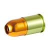 Lancer Tactical Green Gas Shell CNC Aluminum Airsoft 40mm Green Gas Shell40mm 3.5 inches, Gold/Green view 1