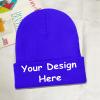 Custom Your Name/Text/Logo/Image Men's Knit Cuffed Beanie view 3