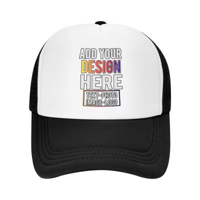 3 Pack Custom Personalized Name/Photo/Text Baseball Cap Trucker Hat Mesh Baseball Snapback Cap