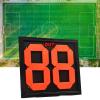 Colaxi Portable Football Soccer Manual Substitution Board Card Two Digit Reversible Numbers Double Sided Display Fluorescent Display Easily Operate view 2