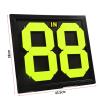 Colaxi Portable Football Soccer Manual Substitution Board Card Two Digit Reversible Numbers Double Sided Display Fluorescent Display Easily Operate view 4