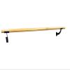 Ballet Barre One Solid Bar Premium 6 FT Long 2.0 Diameter For Kids and Adults Home or Studio, Includes Open Brackets Wall Mounted Set Black, Wood Ballet Bar Dance Bar, Stretch Bar, Dancing/Stretching view 4