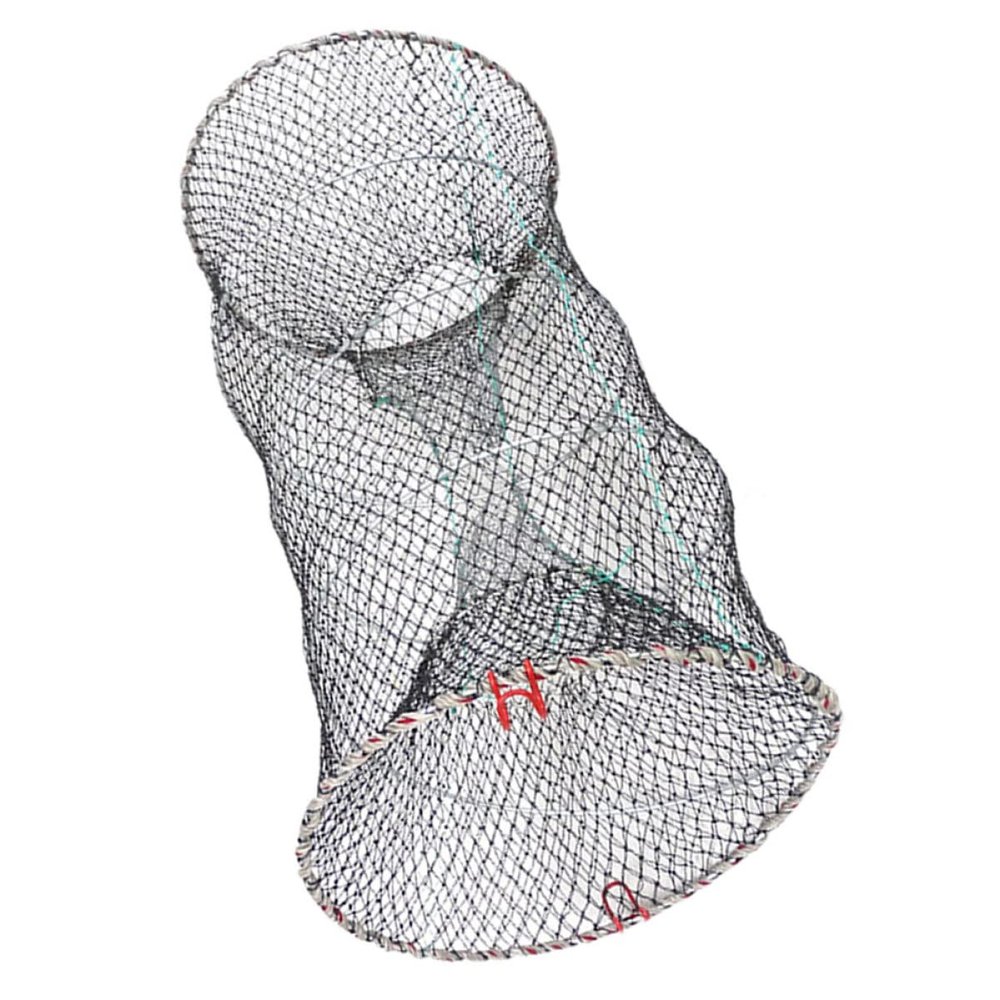 1pc Catch Fishnet Bait Cast Net Crab Fishing Gadgets Fishing Kit Lobster Bait Cages Folded Cast Net Net Mesh Telescopic Feeder Net Tool Spring Cage Cable