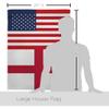 World Cup England USA Friendship Flag American Flag Banner Pack Patio Porch Lawn Garden Room Decorations Outdoor Tapestry Yard Signs Art FIFA Gifts Team Qatar Trophy Soccer Game Football Made in USA view 2