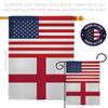 World Cup England USA Friendship Flag American Flag Banner Pack Patio Porch Lawn Garden Room Decorations Outdoor Tapestry Yard Signs Art FIFA Gifts Team Qatar Trophy Soccer Game Football Made in USA view 4
