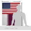 Americana Home & Garden World Cup Friendship Home Banner Wall Art Patio Porch Lawn Garden Flag Stand Pole Room Decorations Indoor Outdoor FIFA Gifts Team Qatar Trophy Soccer Game Football, Made In USA view 2
