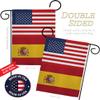 World Cup Spain USA Friendship Flag Home Decor Banner Room Wall Art Patio Porch Lawn Garden Outdoor Decorations Tapestry Yard Signs FIFA Gifts Team Qatar Trophy Soccer Game Football Made in USA view 3