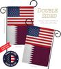 Americana Home & Garden World Cup Friendship Home Banner Room Flag Pole Patio Lawn Garden Outdoor Decorations Indoor Tapestry Yard Signs FIFA Gifts Team Qatar Trophy Soccer Game Football, Made in USA view 3