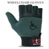 BTR BORN TO RACE Wheelchair Gloves for Men and Women  Full Thumb Mobility Gloves for Active Lifestyles and Intense Sports, Boosting Comfort and Performance (Black-L) view 4