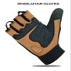 BTR BORN TO RACE Wheelchair Gloves for Men and Women  Full Thumb Mobility Gloves for Active Lifestyles and Intense Sports, Boosting Comfort and Performance (Brown-XL) view 3