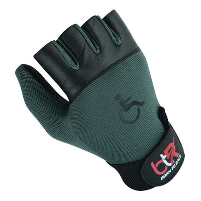 BTR BORN TO RACE Wheelchair Gloves for Men and Women  Full Thumb Mobility Gloves for Active Lifestyles and Intense Sports, Boosting Comfort and Performance (Black-XXL)