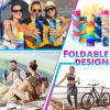 5 Pcs Collapsible Water Bottles 16 oz Portable Foldable Water Bottles Silicone Leak Proof Travel Water Bottle Reusable Sports Water Bottle with Metal Clip for Camping Hiking Travel(Mixed Color ) view 4