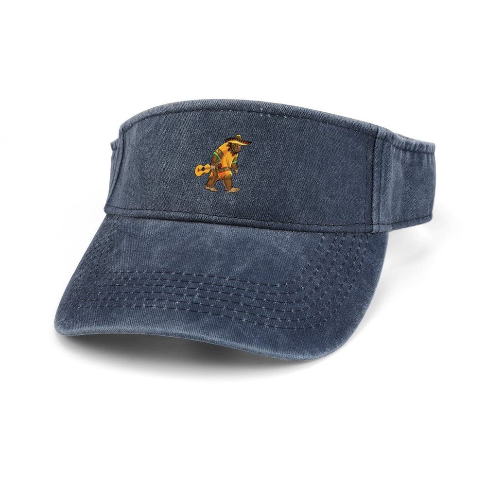 Bigfoot Sasquatch Mexican Sun Visor Hat Adjustable Sun Cap Sports Beach Hats for Men Women