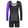 BAOHULU Leotard for Girls Gymnastics Toddler Tank Biketards Shorts Shiny Scale Diamond Kids Dancewear B196_BlackPurple_110 view 2