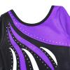 BAOHULU Leotard for Girls Gymnastics Toddler Tank Biketards Shorts Shiny Scale Diamond Kids Dancewear B196_BlackPurple_110 view 3