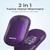 AI Hand Warmers Rechargeable, AaoLin 2 Pack Electric Hand Warmers Reusable, 12Hrs Long Heating, Portable Pocket Handwarmer Great Gift for Outdoors, Camping, Golf, Hunting Gear view 2
