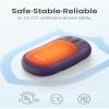 AI Hand Warmers Rechargeable, AaoLin 2 Pack Electric Hand Warmers Reusable, 12Hrs Long Heating, Portable Pocket Handwarmer Great Gift for Outdoors, Camping, Golf, Hunting Gear view 4