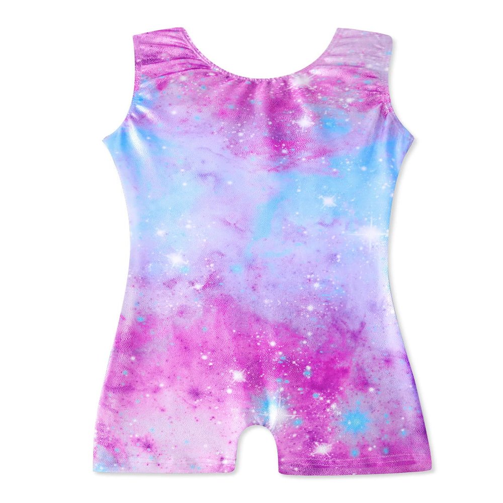 Girls Gymnastics Leotards 5t Size 5-6 Year Old Biketard Outfits with Shorts for Kids Leo Child Toddler Dance Clothes Clothing Bodysuits Apparel
