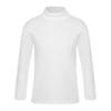 Huimingda Girls Boys Thermal Shirt Long Sleeve Mock Neck Top Base Undershirt White 9-10 Years view 1