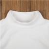 Huimingda Girls Boys Thermal Shirt Long Sleeve Mock Neck Top Base Undershirt White 9-10 Years view 4
