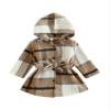 Douhoow Toddler Baby Girl Dress Coat Long Sleeve Plaid Baby Girl Fleece Jacket Fall Winter Outerwear Outfit (Plaid, 3-4 Years) view 1