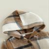 Douhoow Toddler Baby Girl Dress Coat Long Sleeve Plaid Baby Girl Fleece Jacket Fall Winter Outerwear Outfit (Plaid, 3-4 Years) view 4