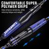One Bass Fishing Rods,IM7 Graphite Spinning Rod & Casting Rod, 2 Pc Strong Quality Baitcasting Rod with Super Polymer Handle- 6' Spinning -Blue view 3