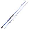 One Bass Fishing Rods,IM7 Graphite Spinning Rod & Casting Rod, 2 Pc Strong Quality Baitcasting Rod with Super Polymer Handle- 7' Casting -Blue view 2
