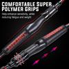 One Bass Fishing Rods,IM7 Graphite Spinning Rod & Casting Rod, 2 Pc Strong Quality Baitcasting Rod with Super Polymer Handle- 7' Spinning -Red view 4