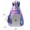 Sucipi Pickleball Bag - Men's -Women's Pickleball Backpack, Adjustable Sling Bag w/Fence Hook/Large Capacity/Safety Pocket-Galaxy view 2