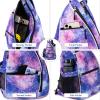 Sucipi Pickleball Bag - Men's -Women's Pickleball Backpack, Adjustable Sling Bag w/Fence Hook/Large Capacity/Safety Pocket-Galaxy view 3
