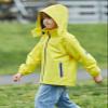 SaphiRose Kids Rain Jacket Waterproof Raincoat Mesh Lined Coat with Removable Hood for Boys Girls (Yellow,6-7years) view 2
