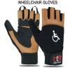 BTR BORN TO RACE Wheelchair Gloves for Men and Women  Full Thumb Mobility Gloves for Active Lifestyles and Intense Sports, Boosting Comfort and Performance (Brown-M) view 2