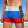 EARMUT Men's Swimwear Russia Grungy Flag Briefs Swim Trunk Square Leg Boxer Board Shorts Swimsuit view 2