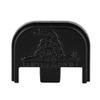 3D Aluminum Cover Slide Back Plate for Gen 1-5 Glock 17 18 19 20 21 22 23 24 25 26 27 28 29 30 31 32 33 34 35 36 37 38 39 40 41 44 45, Fit Standard/Compact/Subcompact/Slim Model, Don't Tread ON ME view 1