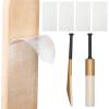 LEIFIDE 4 Pcs Cricket Bat Protection Sheet Cricket Bat Anti Scuff Sheet Tape Transparent and Clear Face Cover High Viscosity Fiberglass 14.96"x6.69" view 1