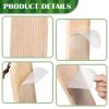 LEIFIDE 4 Pcs Cricket Bat Protection Sheet Cricket Bat Anti Scuff Sheet Tape Transparent and Clear Face Cover High Viscosity Fiberglass 14.96"x6.69" view 3