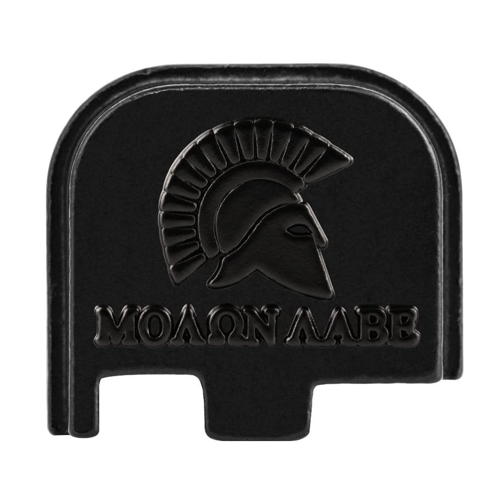 3D Aluminum Cover Slide Back Plate Magwell for Glock 43 43X 48, Fits Compact/Subcompact/Slim Models, Molon Labe