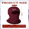 Blulu Ski Mask for Men Knitted Full Winter Face Mask 1 Hole Balaclava Ski Hat for Cold Weather Men Women(Medium,Red) view 3
