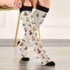 Wusikd Cartoon Monkey Compression Socks for Women and Men Circulation Animal Wild Zoo Long Socks for Athletic Running 1 view 3