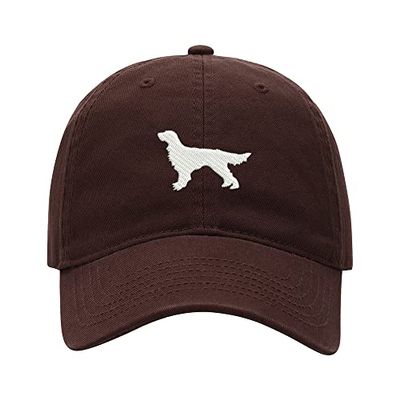 Baseball Cap Men Irish Setter Embroidered Washed Cotton Dog Hat Baseball Caps (Brwon,7 5/8)